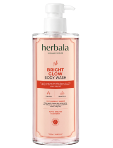 herbala bright glow body wash
