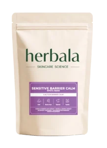 herbala sensitive barrier calm white mask